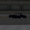 midnight blue Cadillac